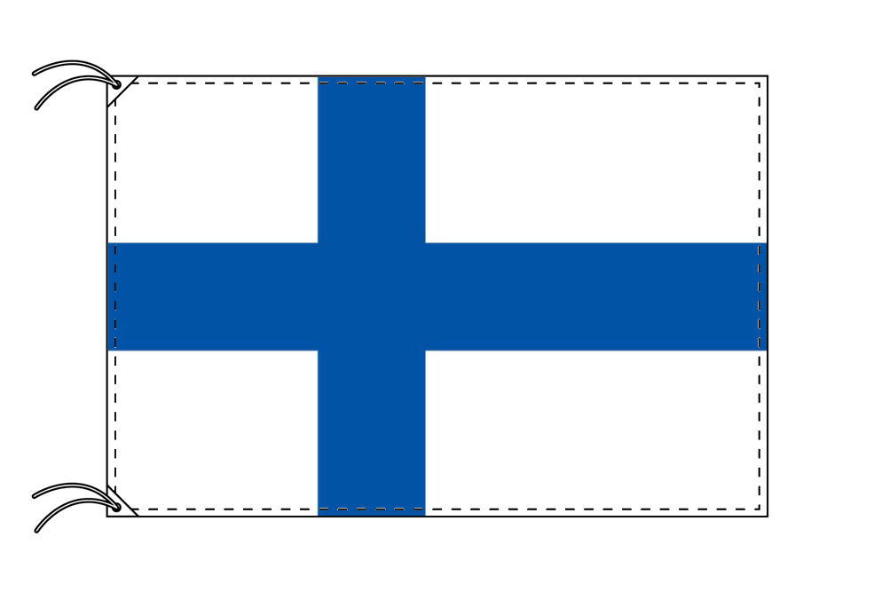 お気に入り フィンランド Finland 芬蘭 旗 万国旗 flag 日本製 世界の国旗シリーズ テトロン製 国旗 ギフト 70×105cm