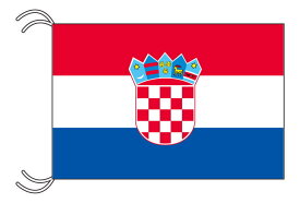 TOSPA クロアチア 国旗 MLサイズ 45×67.5cm テトロン製 日本製 世界の国旗シリーズ