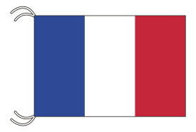 TOSPA フランス 国旗 MLサイズ 45×67.5cm テトロン製 日本製 世界の国旗シリーズ