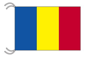 TOSPA ルーマニア 国旗 MLサイズ 45×67.5cm テトロン製 日本製 世界の国旗シリーズ