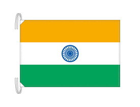 TOSPA インド 国旗 Lサイズ 50×75cm テトロン製 日本製 世界の国旗シリーズ
