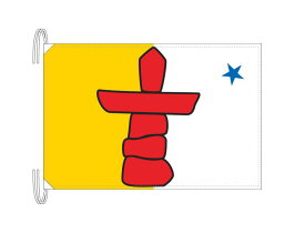 TOSPA ヌナブト準州の旗 カナダの州旗 Lサイズ 50×75cm テトロン製 日本製 世界各国の州旗シリーズ