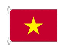 TOSPA ベトナム 国旗 Lサイズ 50×75cm テトロン製 日本製 世界の国旗シリーズ