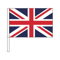 TOSPA イギリス 国旗 応援手旗SF 旗サイズ20×30cm ポリエステル製 ポール31cmのセット