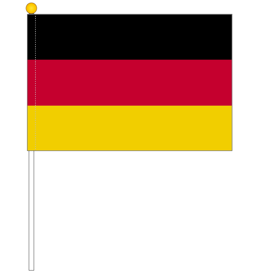 楽天市場】ドイツ国旗 ポータブルフラッグ 旗サイズ25×37.5cm テトロン 
