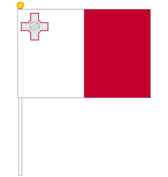 楽天市場 マルタ国旗 ポータブルフラッグ マグネット設置部品付きセット 旗サイズ25 37 5cm テトロン製 日本製 世界の国旗シリーズ トスパ世界の国旗販売ショップ