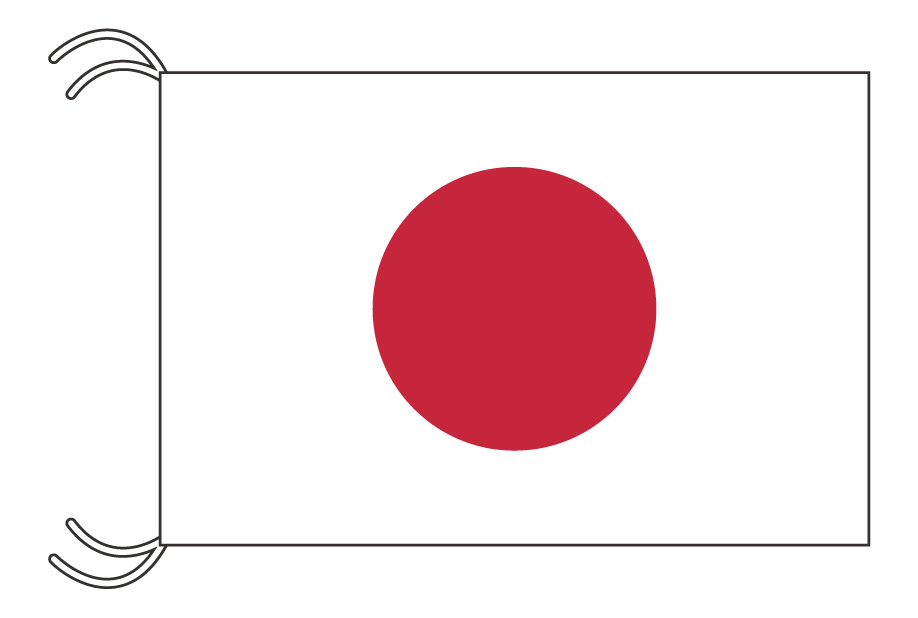 スポーツ応援に最適なサイズの国旗 日本 新作 MLサイズ 45×67.5cm ついに入荷 世界の国旗シリーズ テトロン製 日本製