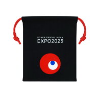 EXPO2025 VI ミニ巾着 Inochi 黒 2025大阪・関西万博公式ライセンス商品