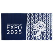 暖簾（のれん） ミャクミャク 紺 2025大阪・関西万博公式ライセンス商品