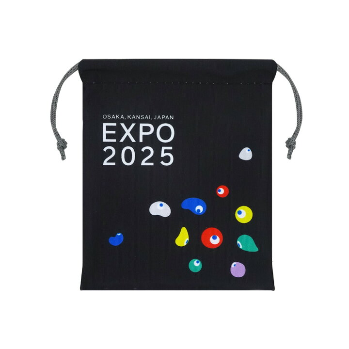 楽天市場】EXPO2025 ミャクミャク ミニ巾着 スヤスヤ 黒 2025大阪 