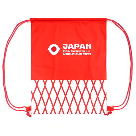 FIBA バスケットボール ワールドカップ 2023 公式ライセンス商品 ビッグポーチ 赤JAPAN W340×H440mm ポリエステル100％