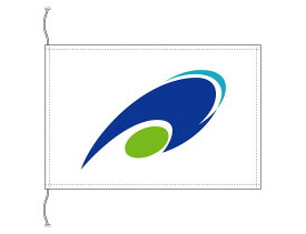TOSPA 津市旗 三重県県庁所在地の市の旗 卓上旗 旗サイズ16×24cm テトロントロマット製 日本製 日本の県庁所在地旗シリーズ