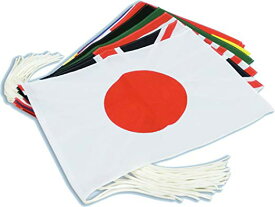 TOSPA 万国旗セット 20カ国セット Mサイズ 34×50cm テトロン製 日本製