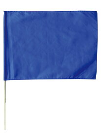 無地色旗 特大旗 コバルトブルー(14630） 運動会向け 60×80cm 棒付き 素材ポリエステル