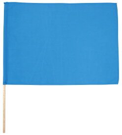 無地色旗 中旗 青(14824） 運動会向け 36×50cm 棒付き 素材ポリエステル