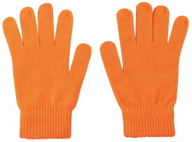 中・高学年用カラーのびのび手袋 大 蛍光オレンジ(14802) 2個組 13×18.5cm（伸びてない状態）素材 アクリル ナイロン