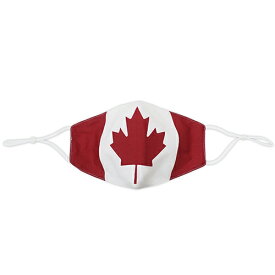 TOSPA 洗える国旗柄マスク カナダ ポリエステル100% 耳が痛くなりにくい耳ゴム紐 アジャスター付き