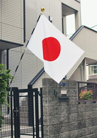 日の丸国旗セットCセット テトロン 70×105cm 日本国旗 3m6段組み立て式スチールポール 店舗 家庭用 日本製