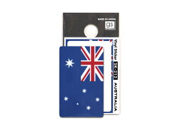 TOSPA ビニールステッカー オーストラリア国旗柄グロスラミネート加工 W45×H28mm ラグビー強豪国