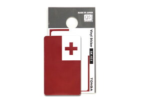 TOSPA �r�j�[���X�e�b�J�[ �g���K�������O���X���~�l�[�g���H W45×H28mm ���O�r�[������
