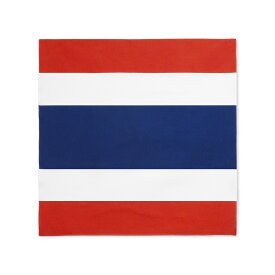 TOSPA バンダナ タイ 国旗柄 綿100％ 52×52cm 日本製 お弁当チーフ ハンカチ
