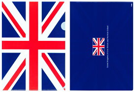 TOSPA クリアファイル イギリス 英国 UK 国旗柄 31cm×22cm A4サイズ対応 日本製