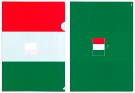 TOSPA クリアファイル イタリア 国旗柄 31cm×22cm A4サイズ対応 日本製