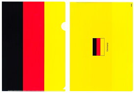TOSPA クリアファイル ドイツ 国旗柄 31cm×22cm A4サイズ対応 日本製