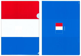 TOSPA クリアファイル フランス 国旗柄 31cm×22cm A4サイズ対応 日本製