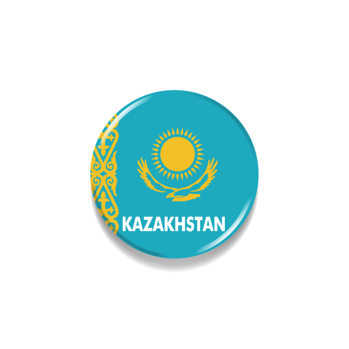 最旬ダウン 世界の国旗 70×105cm カザフスタン 万国旗 万国旗