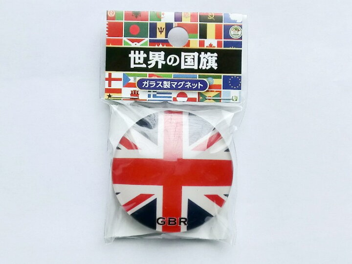 TOSPA クリスタルマグネット イギリス 英国 UK 国旗柄 ガラス製 世界の国旗ガラス製マグネットシリーズ  トスパ世界の国旗販売ショップ