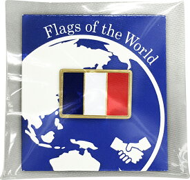 TOSPA ピンバッジS フランス国旗 8×12mm