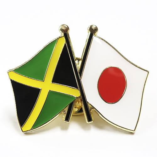 楽天市場】TOSPA ピンバッジ2ヶ国友好 日本国旗 ジャマイカ国旗 約20