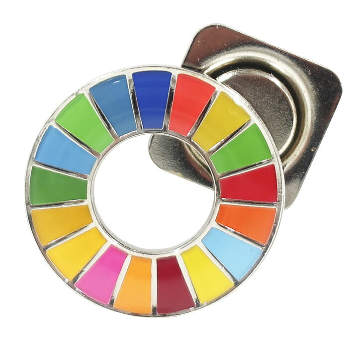 楽天市場】TOSPA ピンバッジ SDGs カラーホイール マグネット（磁石 