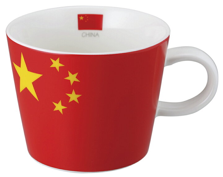 楽天市場】フラッグマグカップ 中華人民共和国 中国 国旗柄 満水容量 