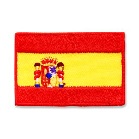 TOSPA ワッペン スペイン 国旗柄 紋章入り SSサイズ 約3cm×4.5cm アイロン圧着方式