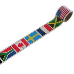 TOSPA 国旗柄 YOJO TAPE 装飾用養生テープ 3.5cm×3m 日本製