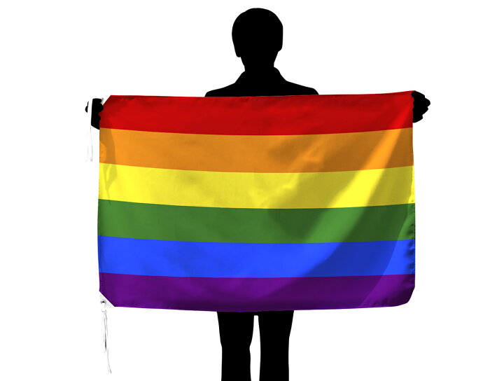 楽天市場 レインボーフラッグ Lgbt 70 105cm テトロン製 日本製 トスパ世界の国旗販売ショップ