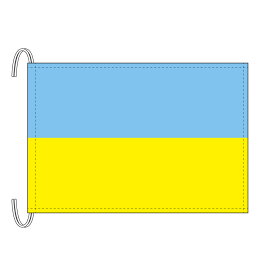 TOSPA ウクライナ 国旗 Mサイズ 34×50cm テトロン製 日本製 世界の国旗シリーズ
