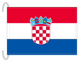 TOSPA クロアチア 国旗 Mサイズ 34×50cm テトロン製 日本製 世界の国旗シリーズ