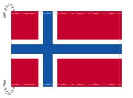 TOSPA ノルウェー 国旗 Mサイズ 34×50cm テトロン製 日本製 世界の国旗シリーズ