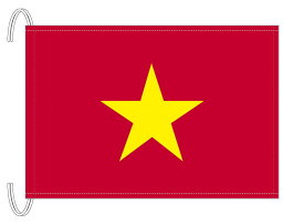 TOSPA ベトナム 国旗 Mサイズ 34×50cm テトロン製 日本製 世界の国旗シリーズ