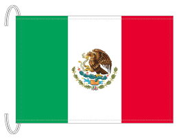 TOSPA メキシコ 国旗 Mサイズ 34×50cm テトロン製 日本製 世界の国旗シリーズ