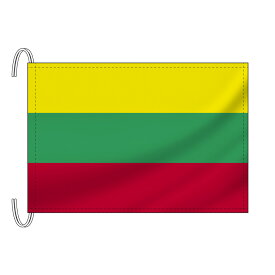 TOSPA リトアニア 国旗 Mサイズ 34×50cm テトロン製 日本製 世界の国旗シリーズ