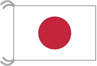 TOSPA 日本 国旗 MLサイズ 45×67.5cm テトロン製 日本製 世界の国旗シリーズ