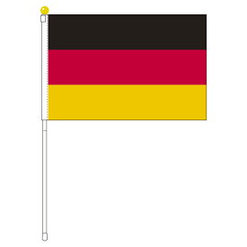TOSPA ドイツ 国旗 ポータブルフラッグ 旗サイズ25×37.5cm テトロン製 日本製 世界の国旗シリーズ