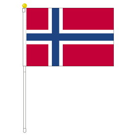 TOSPA ノルウェー 国旗 ポータブルフラッグ 旗サイズ25×37.5cm テトロン製 日本製 世界の国旗シリーズ