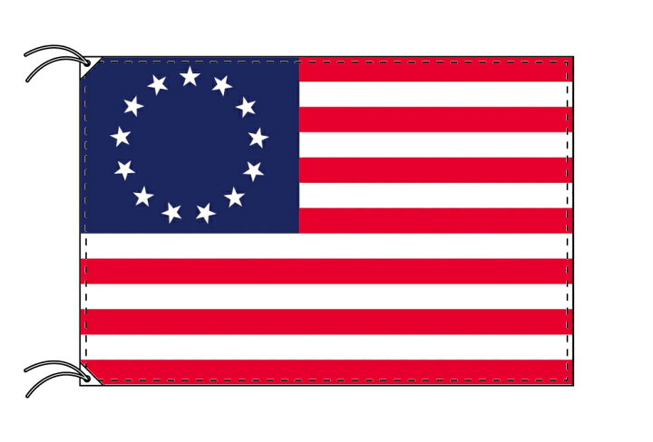 米国独立宣言 国旗ベニントンフラグ サイズ142cm x 82cm (C)