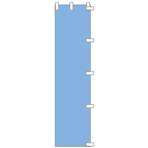 nJ[̂ڂTCY 45×180cm 19XJCu[ |GXe
