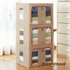 収納ケース 折りたたみ 収納ボックス かご シンプル ハンドル付き 積み重ね 収納棚 押し入れ収納 衣類収納 折り畳み式 大型 子供服 衣替え 衣類ケース 大容量 衣装ケース 収納ケース 収納 整